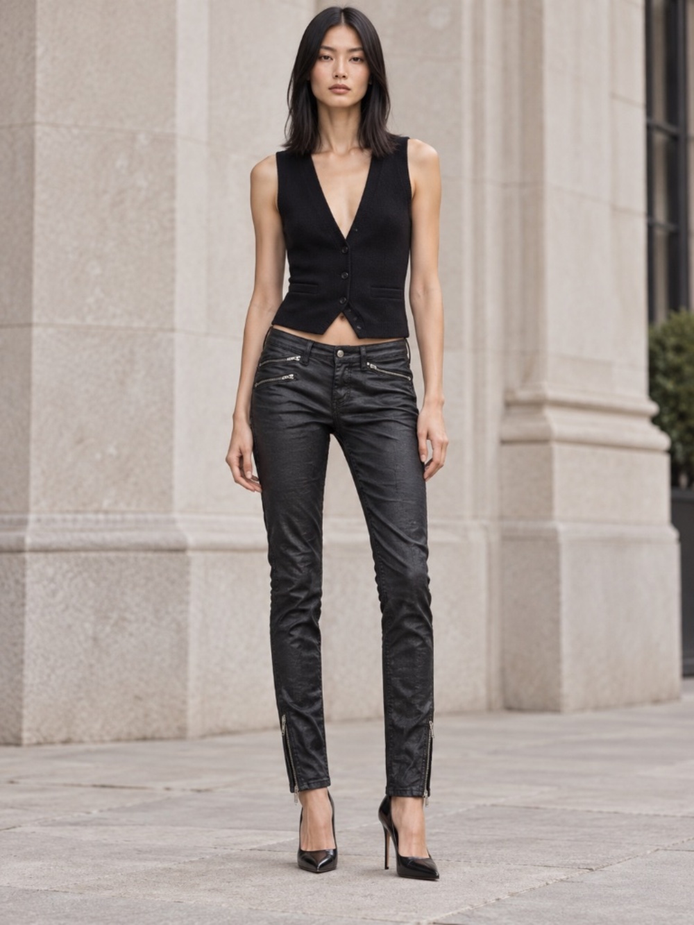 Rag & Bone | Black Slim Straight Leg Pants | Size 27